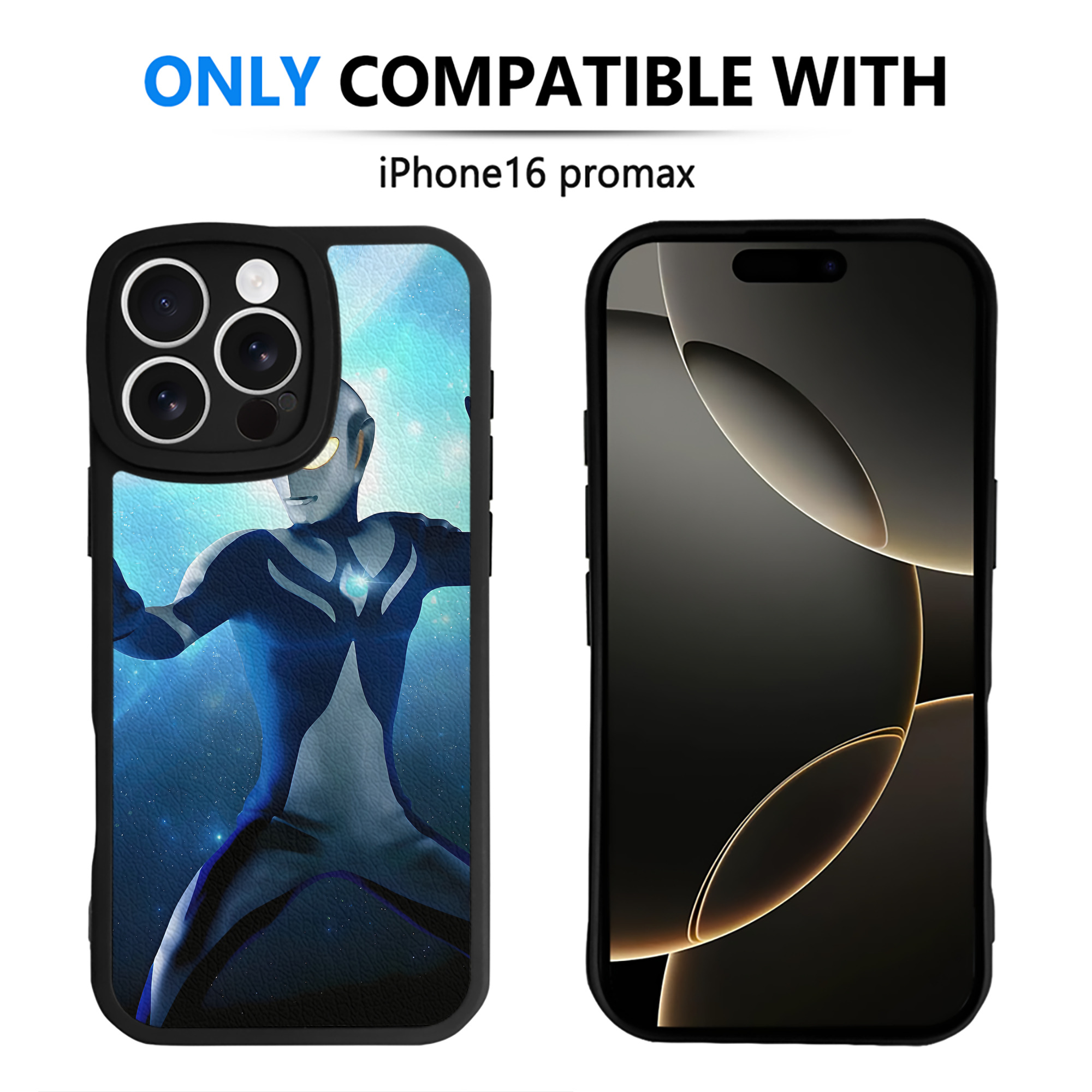 （画像用） ウルトラマン Ultraman 【iPhone 16シリーズ対応】シリコンスマホケース（レザー調） 材質：シリコン